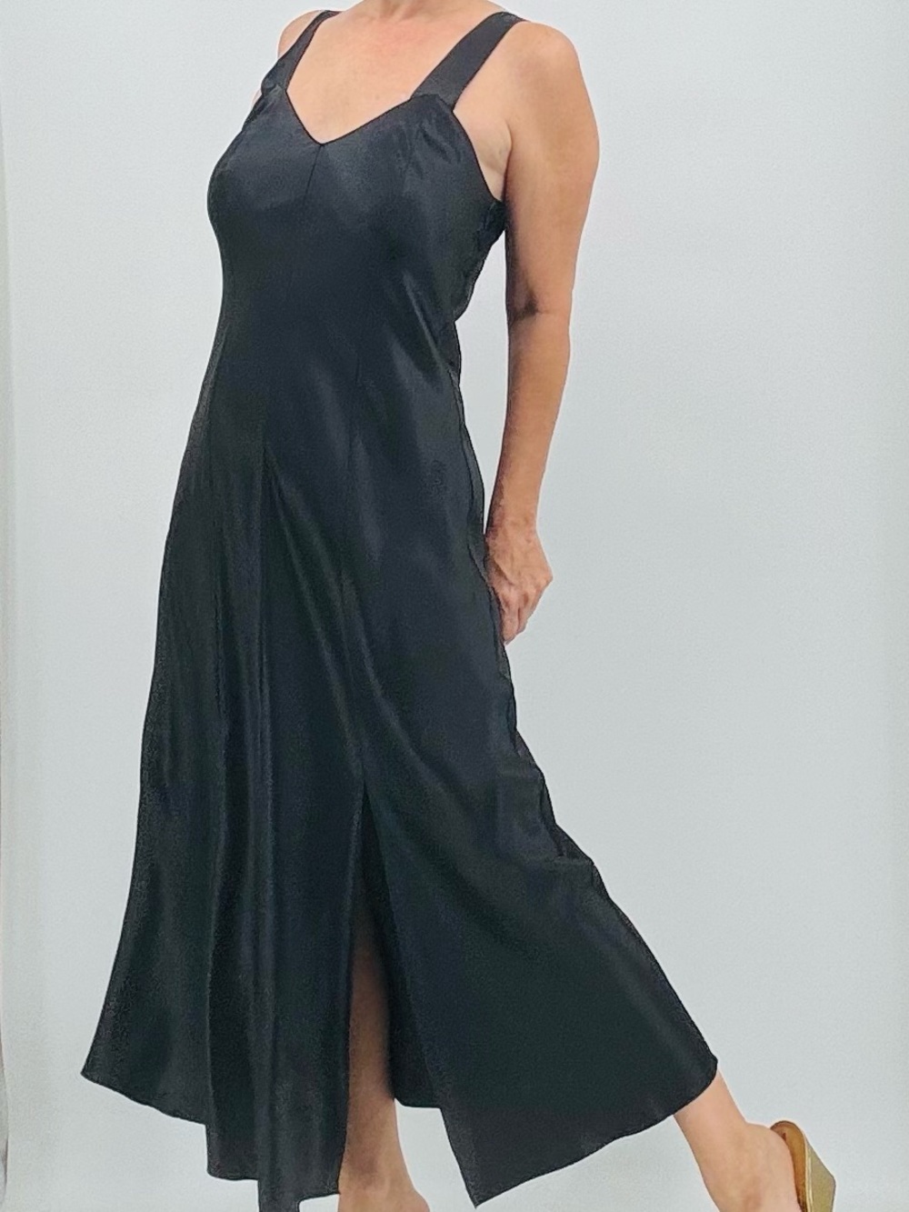 Vintage Y2K Minimalist Whimsigoth Silk Grunge Old Money Quiet Luxury Slip Dress
